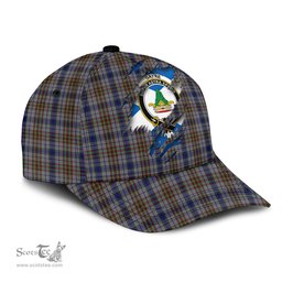 Scottish Gayre Hunting Family Crest In Me Style Tartan Cap ScotsTee Shop - Tartan Plaid - scotstee.com