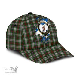 Scottish Fraser Hunting Dress Family Crest In Me Style Tartan Cap ScotsTee Shop - Tartan Plaid - scotstee.com