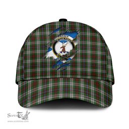 Scottish Fraser Hunting Dress Family Crest In Me Style Tartan Cap ScotsTee Shop - Tartan Plaid - scotstee.com