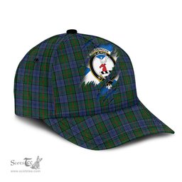 Scottish Colquhoun Family Crest In Me Style Tartan Cap ScotsTee Shop - Tartan Plaid - scotstee.com