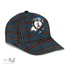 Scottish Fraser Hunting Ancient Family Crest In Me Style Tartan Cap ScotsTee Shop - Tartan Plaid - scotstee.com