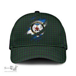 Scottish Elphinstone Family Crest In Me Style Tartan Cap ScotsTee Shop - Tartan Plaid - scotstee.com