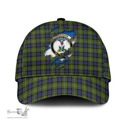 Scottish Ferguson Modern Family Crest In Me Style Tartan Cap ScotsTee Shop - Tartan Plaid - scotstee.com