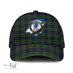 Scottish Forsyth Modern Family Crest In Me Style Tartan Cap ScotsTee Shop - Tartan Plaid - scotstee.com