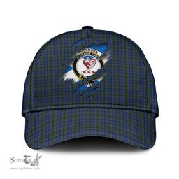Scottish Cockburn Blue Family Crest In Me Style Tartan Cap ScotsTee Shop - Tartan Plaid - scotstee.com