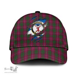 Scottish Crawford Family Crest In Me Style Tartan Cap ScotsTee Shop - Tartan Plaid - scotstee.com