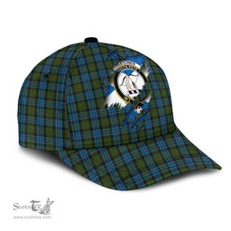 Scottish Fletcher of Dunans Family Crest In Me Style Tartan Cap ScotsTee Shop - Tartan Plaid - scotstee.com