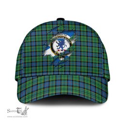 Scottish Forsyth Ancient Family Crest In Me Style Tartan Cap ScotsTee Shop - Tartan Plaid - scotstee.com