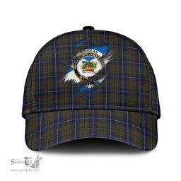 Scottish Douglas Brown Family Crest In Me Style Tartan Cap ScotsTee Shop - Tartan Plaid - scotstee.com