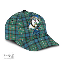 Scottish Ferguson Ancient Family Crest In Me Style Tartan Cap ScotsTee Shop - Tartan Plaid - scotstee.com