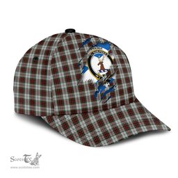 Scottish Fraser Dress Family Crest In Me Style Tartan Cap ScotsTee Shop - Tartan Plaid - scotstee.com