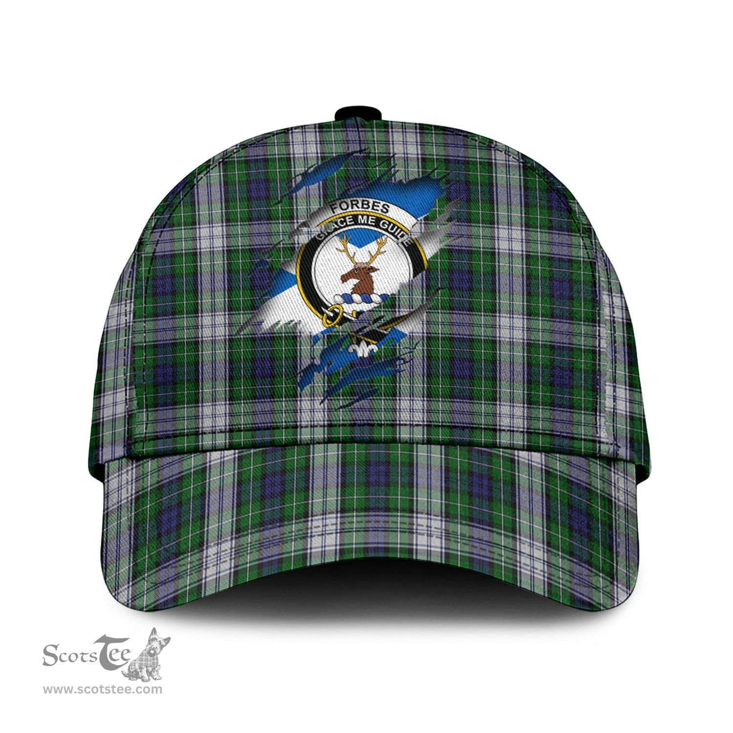 Scottish Forbes Dress Family Crest In Me Style Tartan Cap ScotsTee Shop - Tartan Plaid - scotstee.com