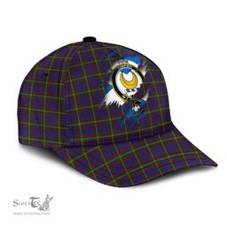 Scottish Durie Family Crest In Me Style Tartan Cap ScotsTee Shop - Tartan Plaid - scotstee.com
