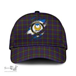 Scottish Durie Family Crest In Me Style Tartan Cap ScotsTee Shop - Tartan Plaid - scotstee.com