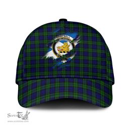 Scottish Campbell Modern Family Crest In Me Style Tartan Cap ScotsTee Shop - Tartan Plaid - scotstee.com