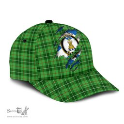 Scottish Galloway Family Crest In Me Style Tartan Cap ScotsTee Shop - Tartan Plaid - scotstee.com
