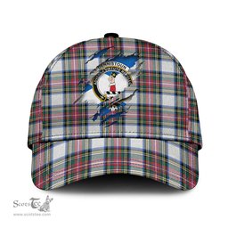 Scottish Dennistoun Family Crest In Me Style Tartan Cap ScotsTee Shop - Tartan Plaid - scotstee.com