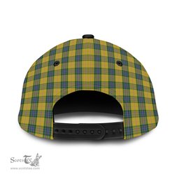 Scottish Fraser Yellow Family Crest In Me Style Tartan Cap ScotsTee Shop - Tartan Plaid - scotstee.com