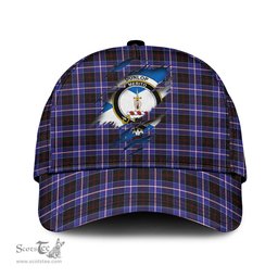 Scottish Dunlop Modern Family Crest In Me Style Tartan Cap ScotsTee Shop - Tartan Plaid - scotstee.com