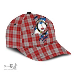 Scottish Erskine Red Family Crest In Me Style Tartan Cap ScotsTee Shop - Tartan Plaid - scotstee.com