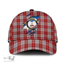 Scottish Erskine Red Family Crest In Me Style Tartan Cap ScotsTee Shop - Tartan Plaid - scotstee.com