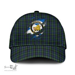 Scottish Campbell of Argyll #01 Family Crest In Me Style Tartan Cap ScotsTee Shop - Tartan Plaid - scotstee.com