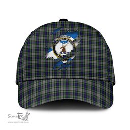 Scottish Davidson of Tulloch Dress Family Crest In Me Style Tartan Cap ScotsTee Shop - Tartan Plaid - scotstee.com