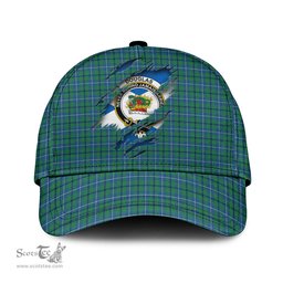 Scottish Douglas Ancient Family Crest In Me Style Tartan Cap ScotsTee Shop - Tartan Plaid - scotstee.com