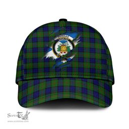Scottish Dundas Modern Family Crest In Me Style Tartan Cap ScotsTee Shop - Tartan Plaid - scotstee.com