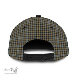 Scottish Farquharson Weathered Family Crest In Me Style Tartan Cap ScotsTee Shop - Tartan Plaid - scotstee.com