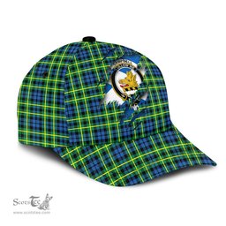Scottish Campbell of Breadalbane Ancient Family Crest In Me Style Tartan Cap ScotsTee Shop - Tartan Plaid - scotstee.com