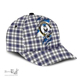 Scottish Hannay Modern Family Crest In Me Style Tartan Cap ScotsTee Shop - Tartan Plaid - scotstee.com