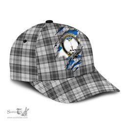 Scottish Glendinning Family Crest In Me Style Tartan Cap ScotsTee Shop - Tartan Plaid - scotstee.com