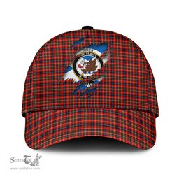 Scottish Innes Modern Family Crest In Me Style Tartan Cap ScotsTee Shop - Tartan Plaid - scotstee.com