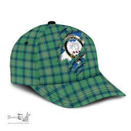 Scottish Kennedy Ancient Family Crest In Me Style Tartan Cap ScotsTee Shop - Tartan Plaid - scotstee.com