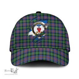 Scottish Logan Ancient Family Crest In Me Style Tartan Cap ScotsTee Shop - Tartan Plaid - scotstee.com