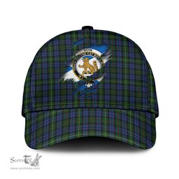 Scottish Gow Hunting Family Crest In Me Style Tartan Cap ScotsTee Shop - Tartan Plaid - scotstee.com