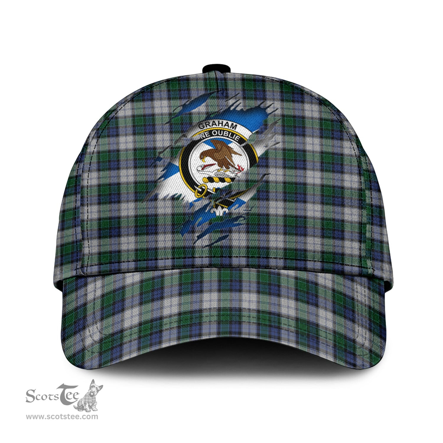 Scottish Graham Dress Family Crest In Me Style Tartan Cap ScotsTee Shop - Tartan Plaid - scotstee.com