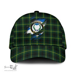 Scottish MacArthur Modern Family Crest In Me Style Tartan Cap ScotsTee Shop - Tartan Plaid - scotstee.com