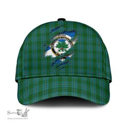 Scottish Irvine of Bonshaw Family Crest In Me Style Tartan Cap ScotsTee Shop - Tartan Plaid - scotstee.com