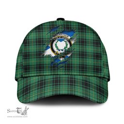 Scottish MacArthur Ancient Family Crest In Me Style Tartan Cap ScotsTee Shop - Tartan Plaid - scotstee.com