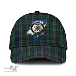 Scottish Leslie Hunting Family Crest In Me Style Tartan Cap ScotsTee Shop - Tartan Plaid - scotstee.com