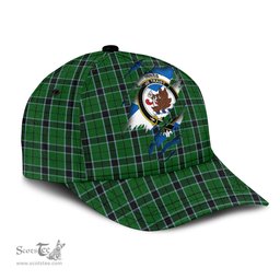 Scottish Innes Hunting Family Crest In Me Style Tartan Cap ScotsTee Shop - Tartan Plaid - scotstee.com