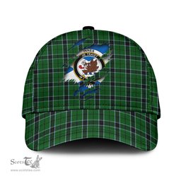 Scottish Innes Hunting Family Crest In Me Style Tartan Cap ScotsTee Shop - Tartan Plaid - scotstee.com