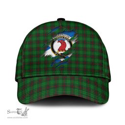 Scottish Halkerston Family Crest In Me Style Tartan Cap ScotsTee Shop - Tartan Plaid - scotstee.com
