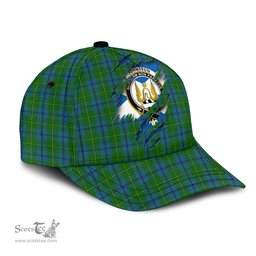 Scottish Johnston Family Crest In Me Style Tartan Cap ScotsTee Shop - Tartan Plaid - scotstee.com