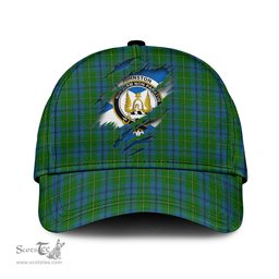 Scottish Johnston Family Crest In Me Style Tartan Cap ScotsTee Shop - Tartan Plaid - scotstee.com