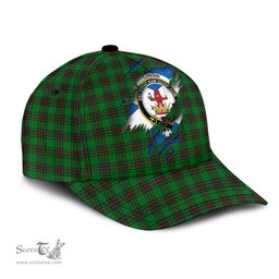 Scottish Lundin Family Crest In Me Style Tartan Cap ScotsTee Shop - Tartan Plaid - scotstee.com
