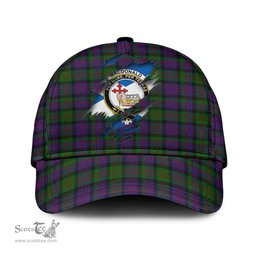 Scottish MacDonald Family Crest In Me Style Tartan Cap ScotsTee Shop - Tartan Plaid - scotstee.com