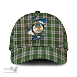 Scottish Hay White Dress Family Crest In Me Style Tartan Cap ScotsTee Shop - Tartan Plaid - scotstee.com